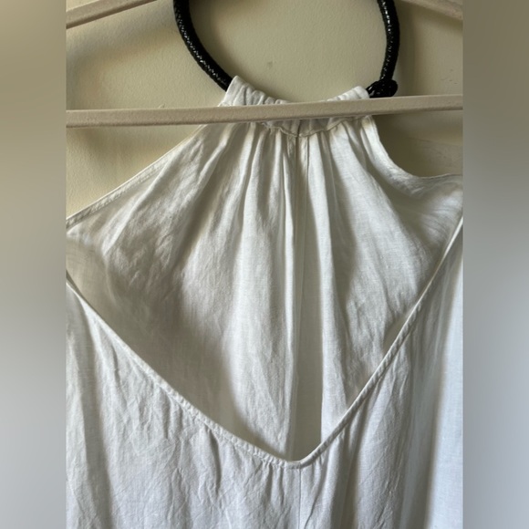 Three Graces London Karla leather-trimmed linen-voile jumpsuit - Picture 13 of 16